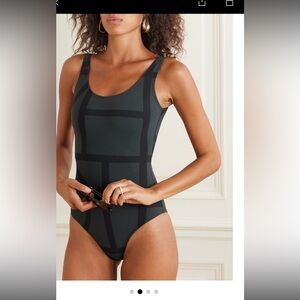 NWT Toteme black monogram swimsuit size Medium
